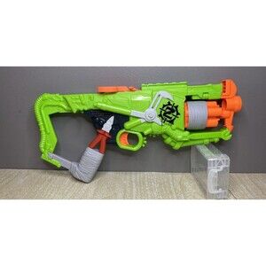 2015 Nerf Zombie Strike Outbreak Dart Gun Rifle 5 Shot w/o Bow Blaster